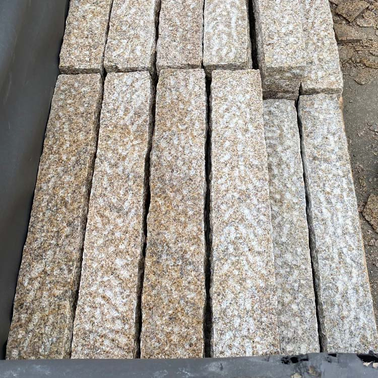 Natural Split Granite Stone Palisade for Backyard Fence and Outdoor Landscape