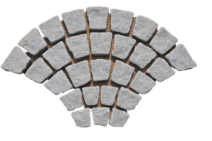 Grey Granite Cubes with Mesh for Walkway Garden and Landscape Paving