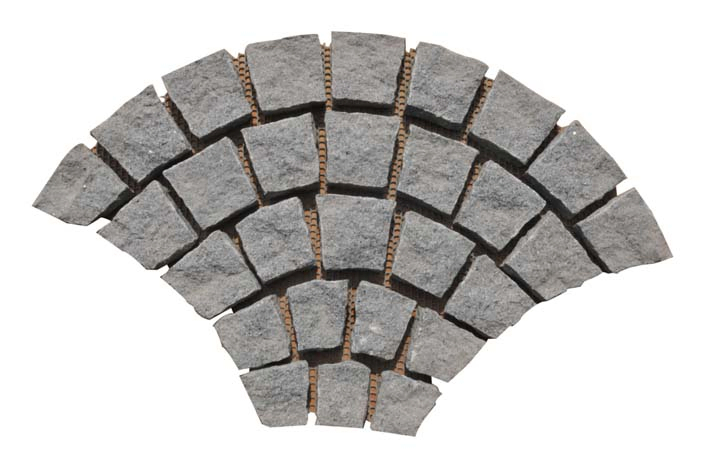 Grey Granite Cubes with Mesh for Walkway Garden and Landscape Paving