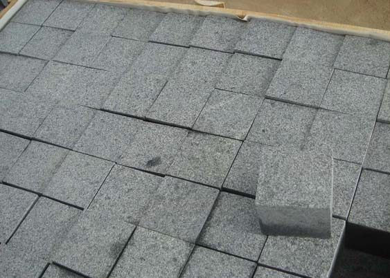 Black Granite Paving Stone Cobblestone Cube Stone for Outdoor Landscape