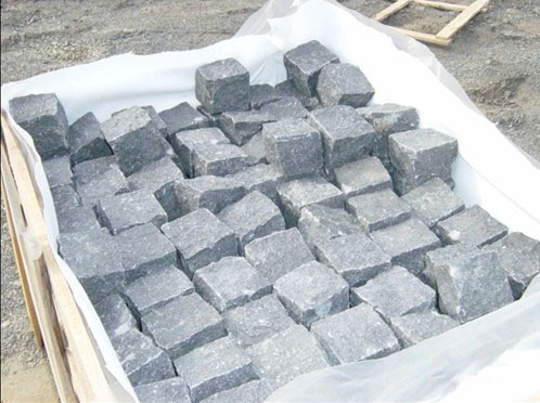 Black Granite Paving Stone Cobblestone Cube Stone for Outdoor Landscape