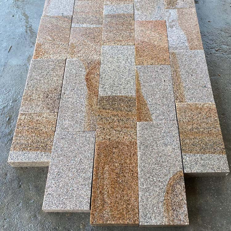 G682 Yellow Rusty Beige Granite Paving Stone for Outdoor Landscaping