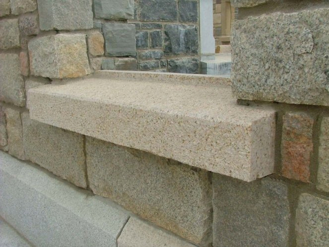 G682 Yellow Rusty Granite Window Sill