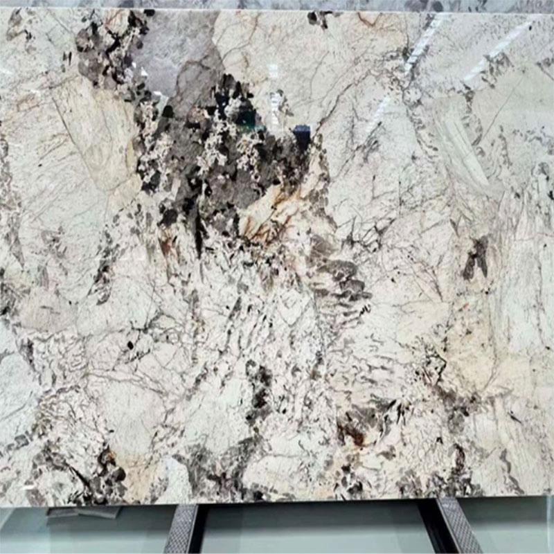 Bookmatched White Onyx Marble Slabs for Backlit Interior Design