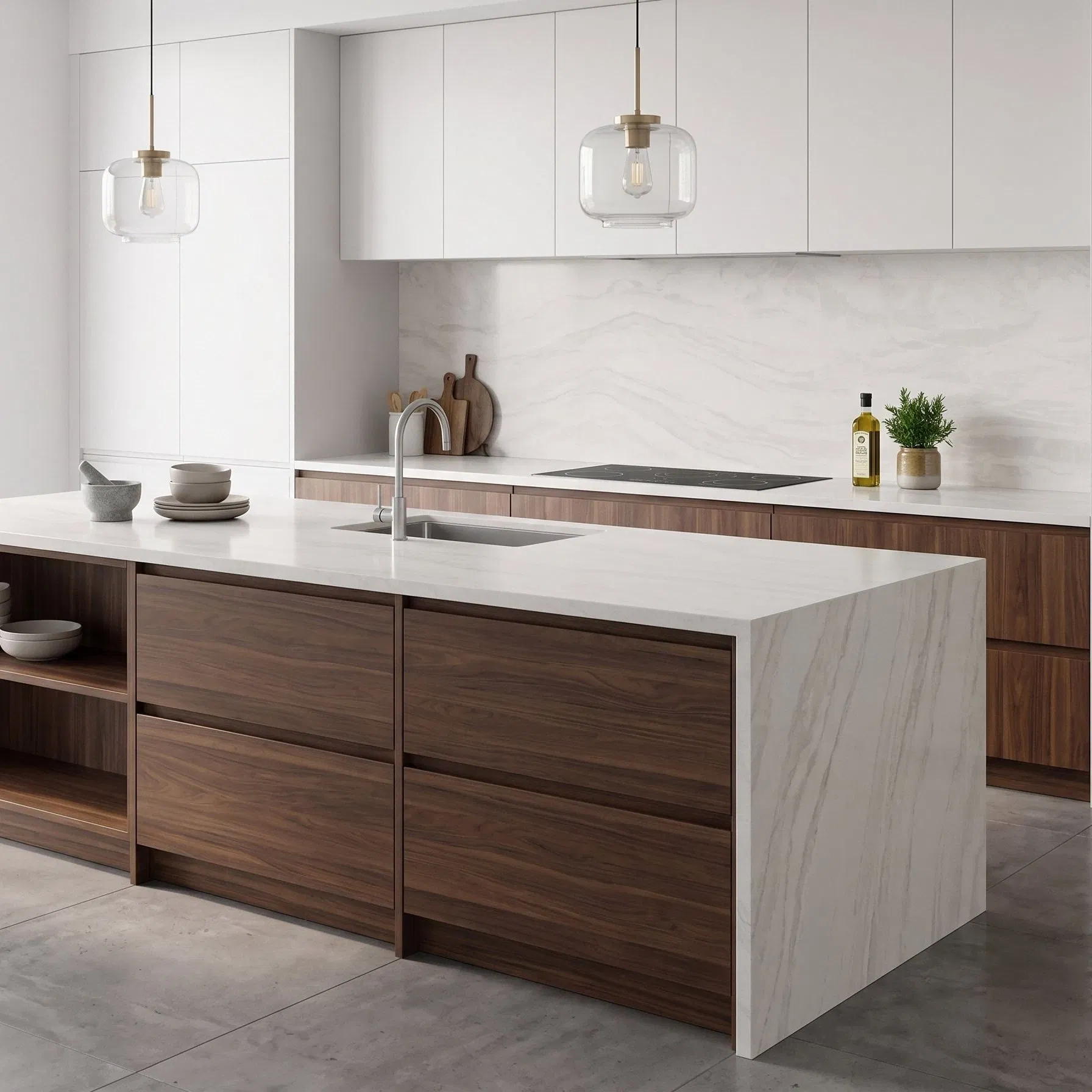 Beige Marble Look Artificial Q