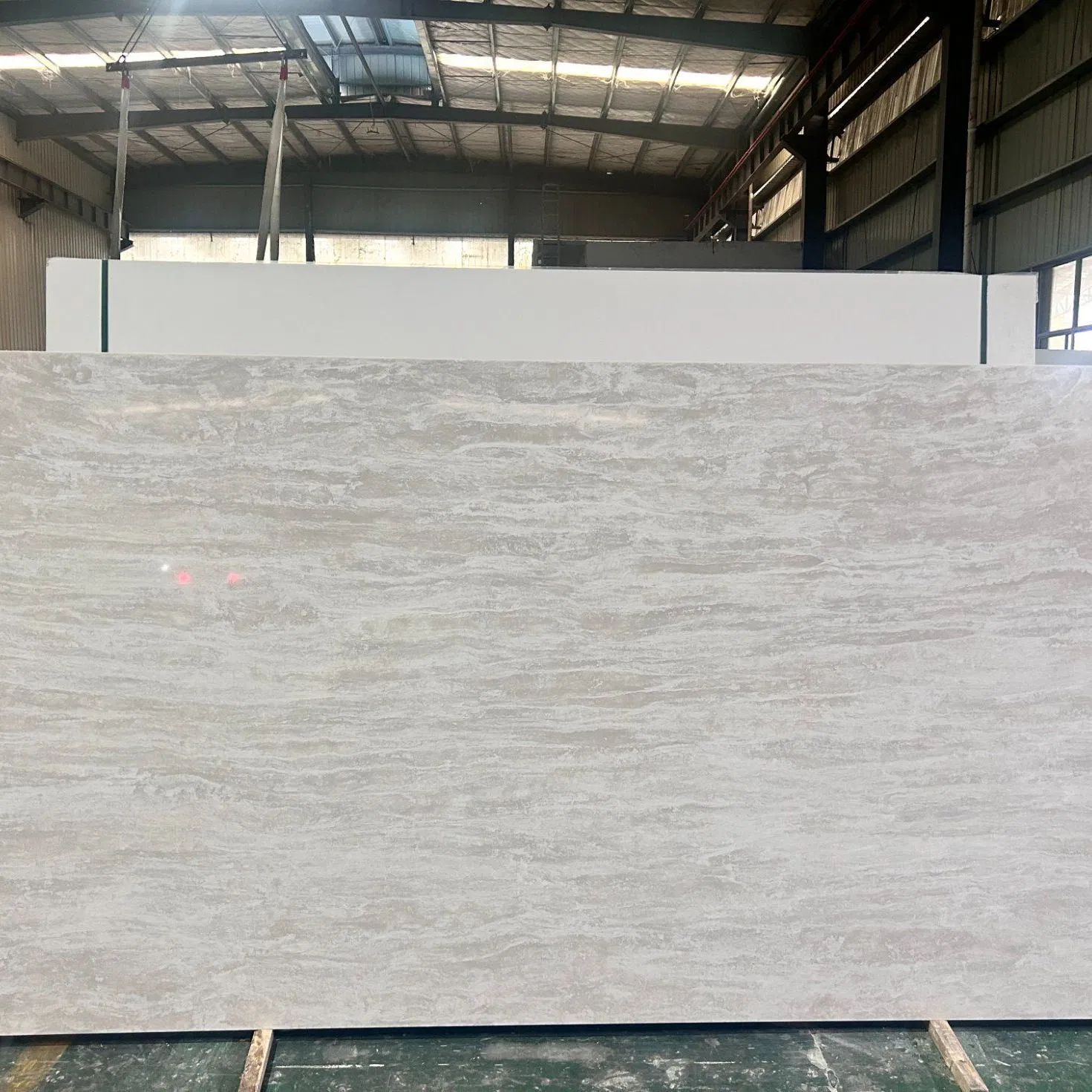 Taj Mahal Artificial Quartz Slab for Kitchen Countertops