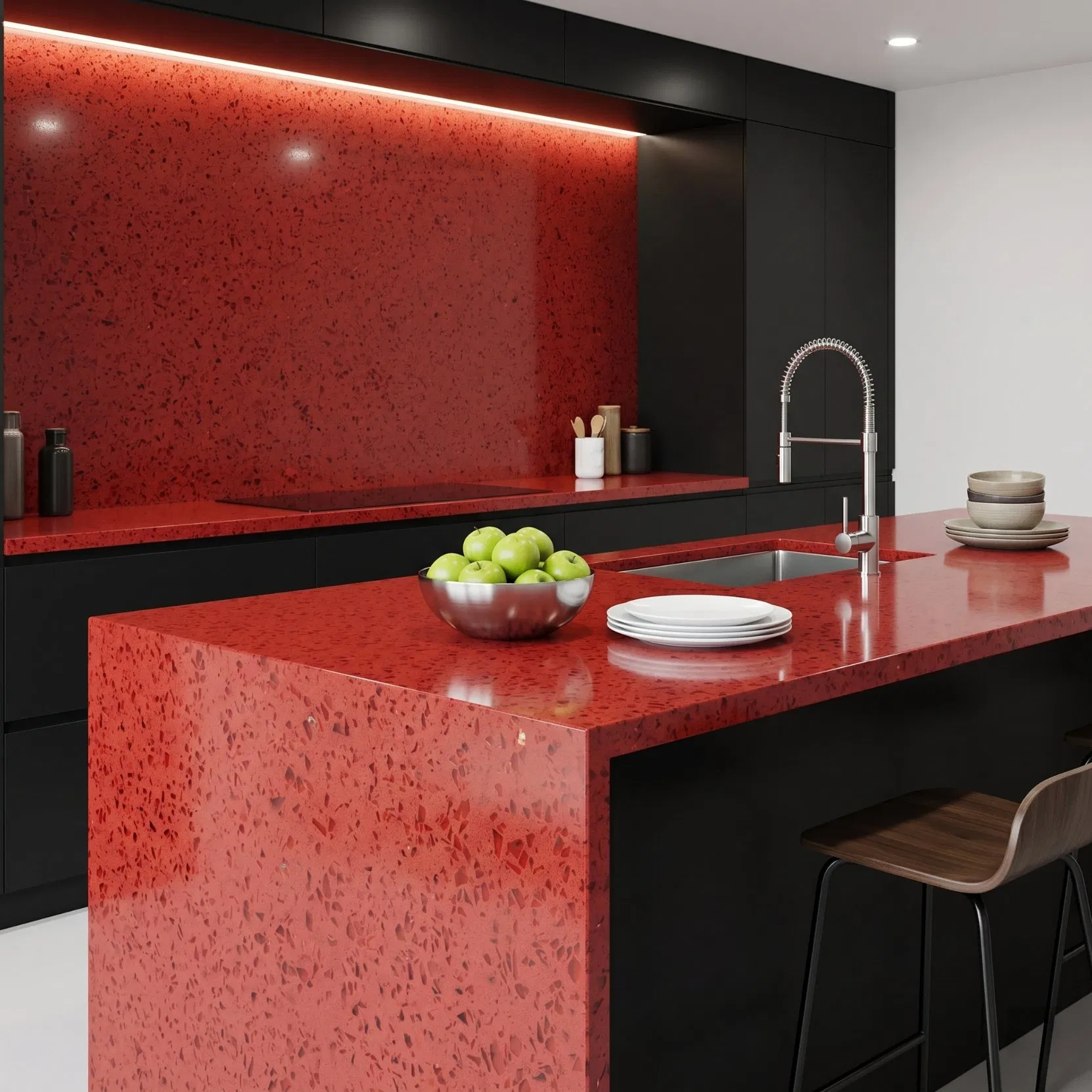 Red Crystal Sparkle Artificial