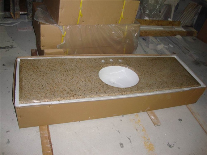 White Marble Double Basin Floating Vanity Top with Matching Shelf