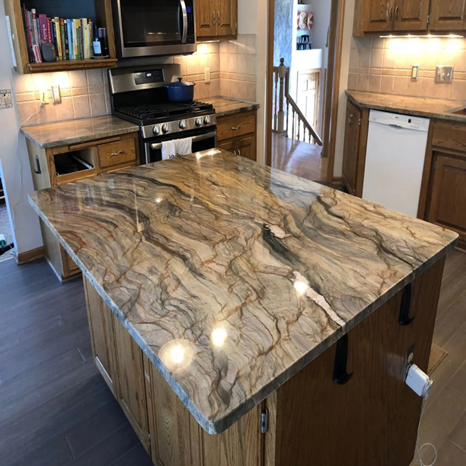 Brown Veined Natural Quartzite