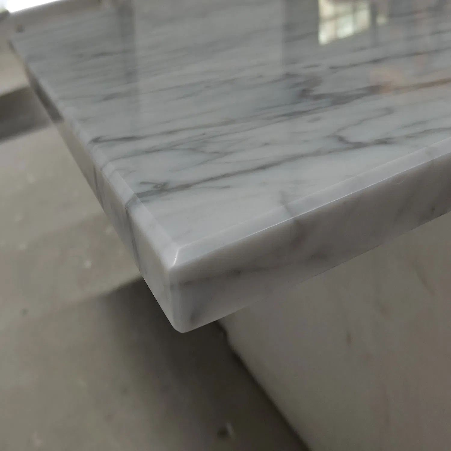 Italian Bianco Carrara White Marble Countertop for Hotel Projects