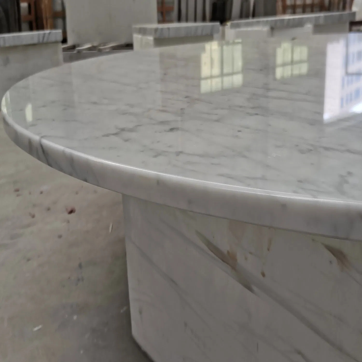 Italian Bianco Carrara White Marble Countertop for Hotel Projects