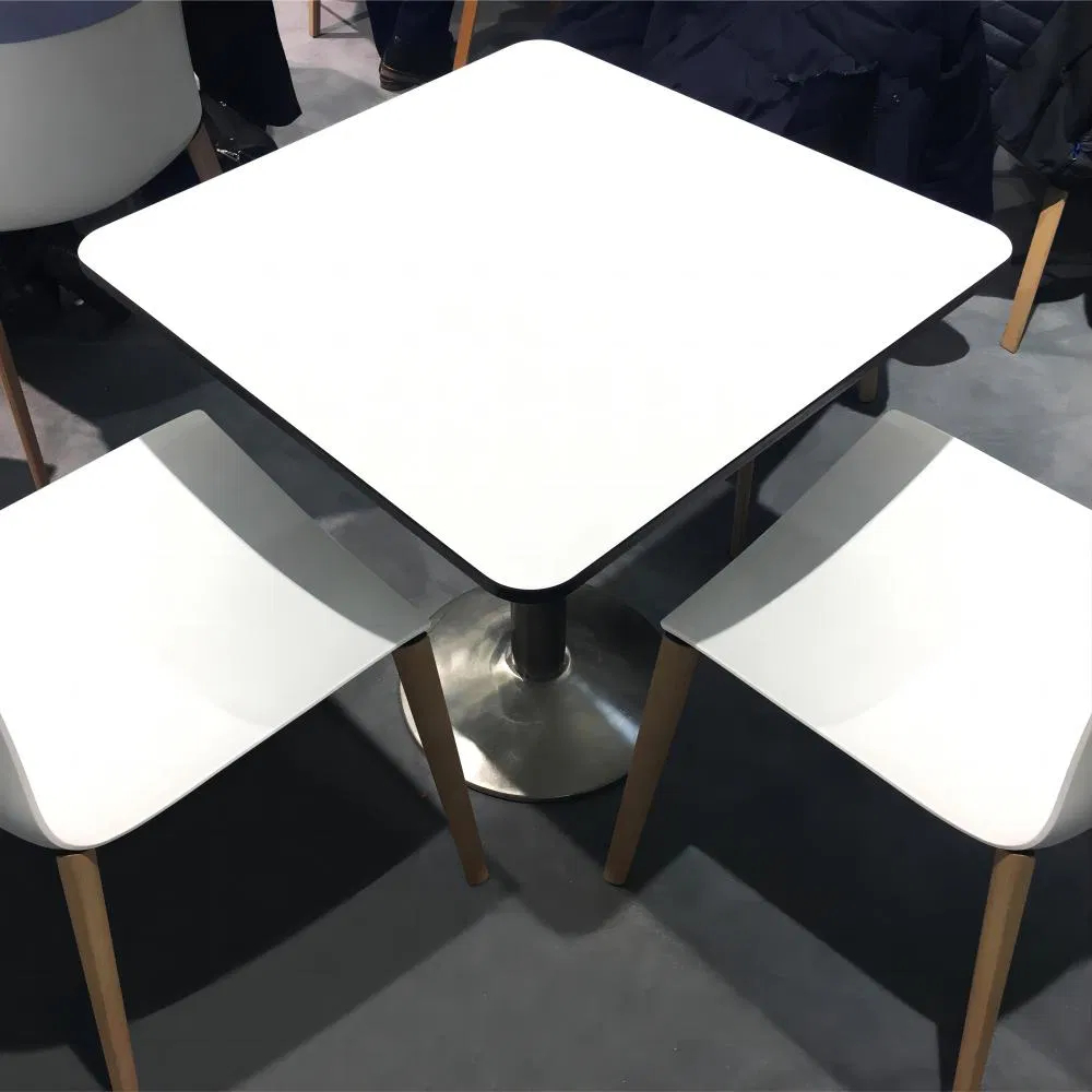 Black Compact Laminate Tabletop for Restaurant and Commercial Furniture
