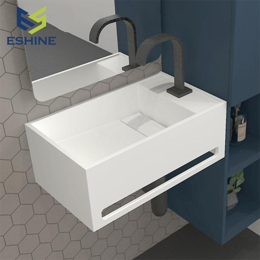 Custom Solid Surface Countertop Wash Basin for Bathroom Vanities