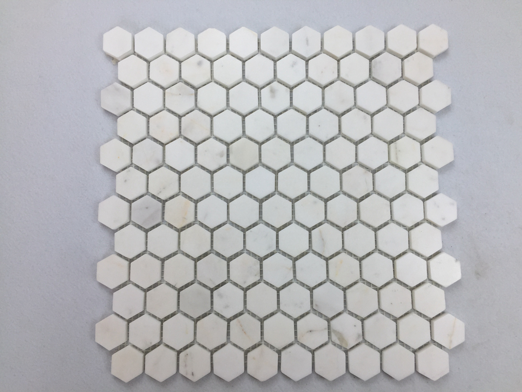 Crystal White Marble Leaf Mosaic Tile for Kitchen Backsplash