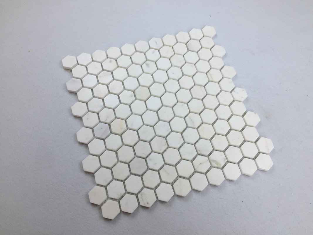 Crystal White Marble Leaf Mosaic Tile for Kitchen Backsplash