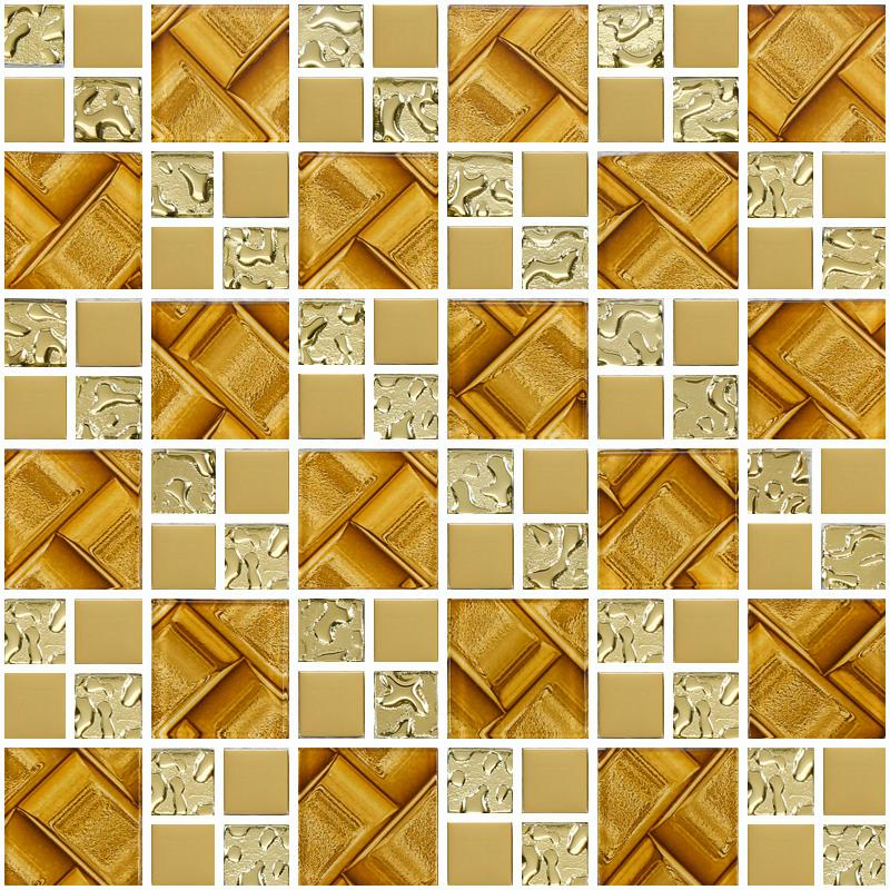 Colorful Ceramic and Glass Mosaic Wall Tiles