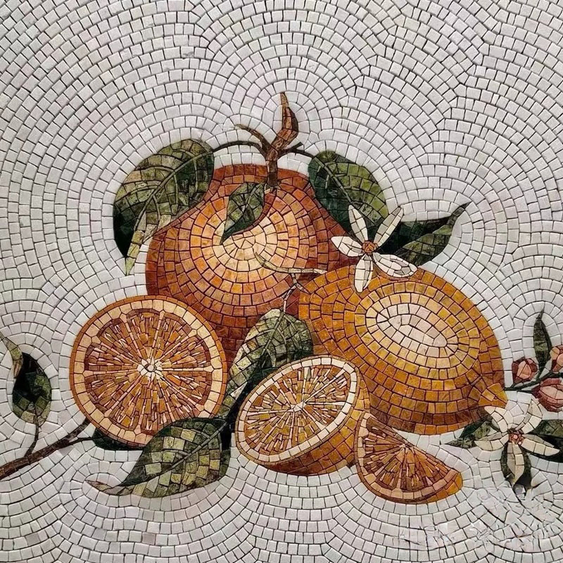 Handmade Marble Mosaic Panel f