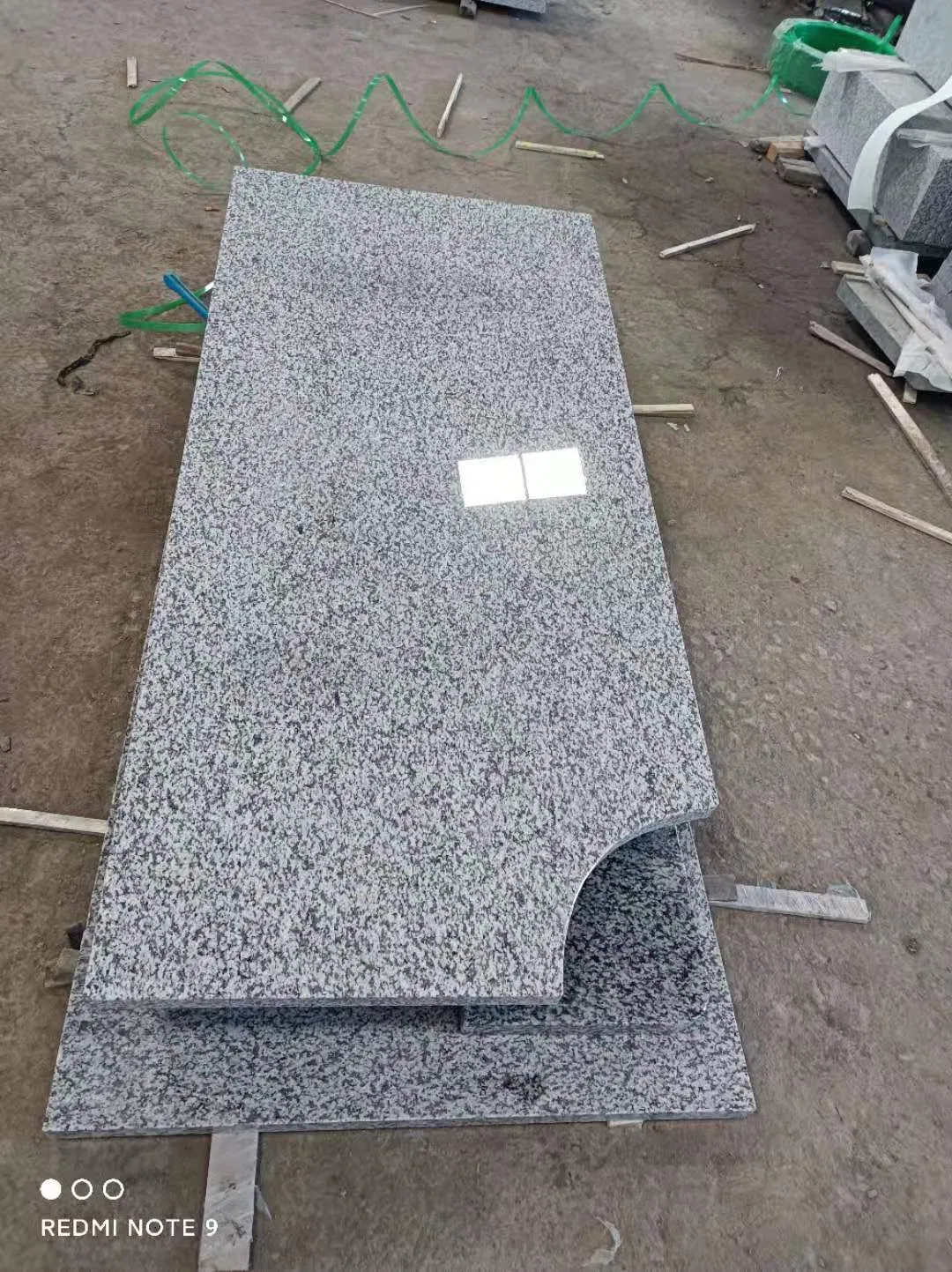 Polish Style Black Granite Angel Memorial Headstone