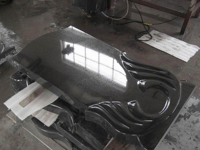 Polish Style Modern Granite Full Grave Tombstone