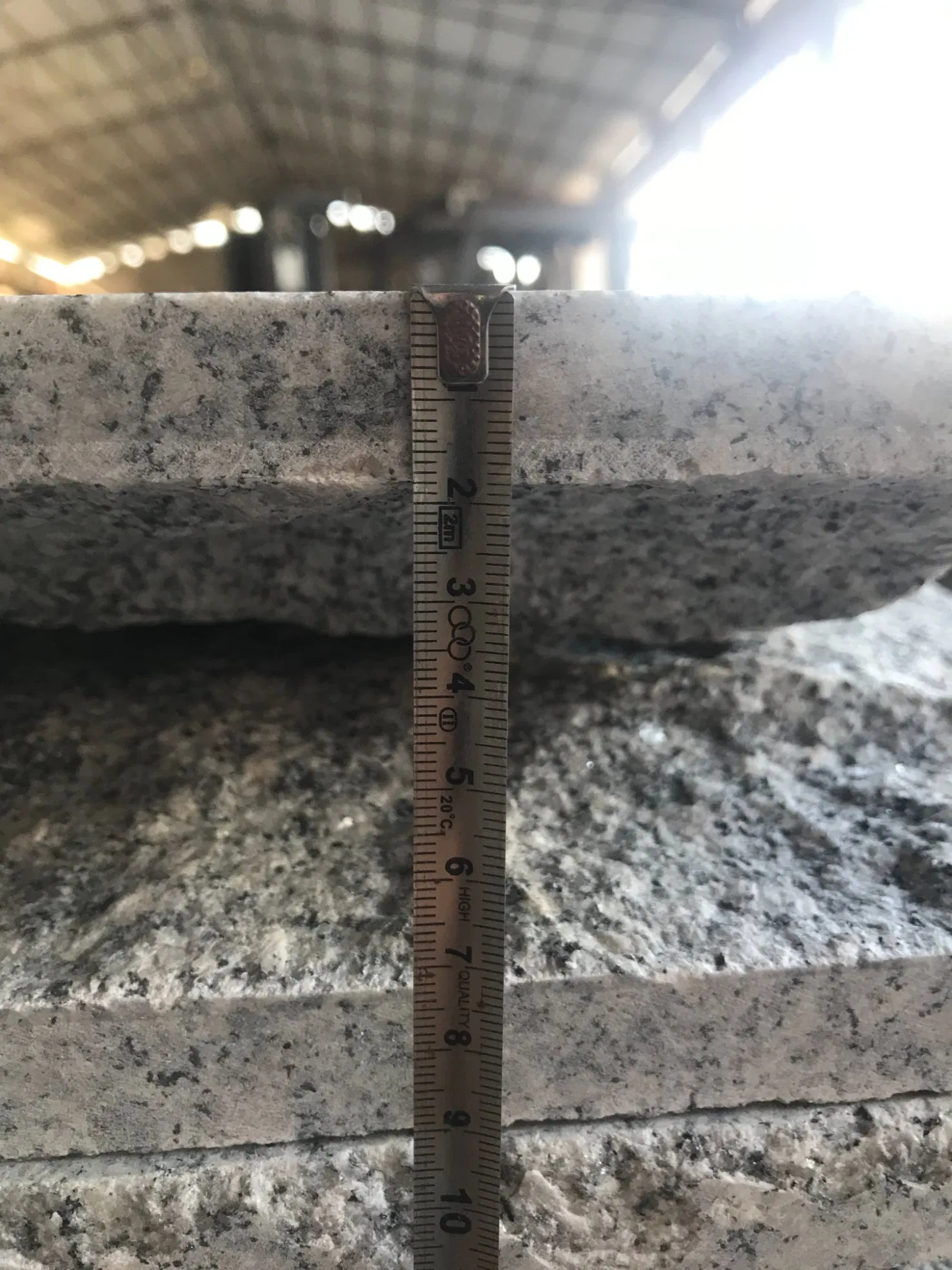 Light Grey G602 G603 Granite Bullnose Kerbstone